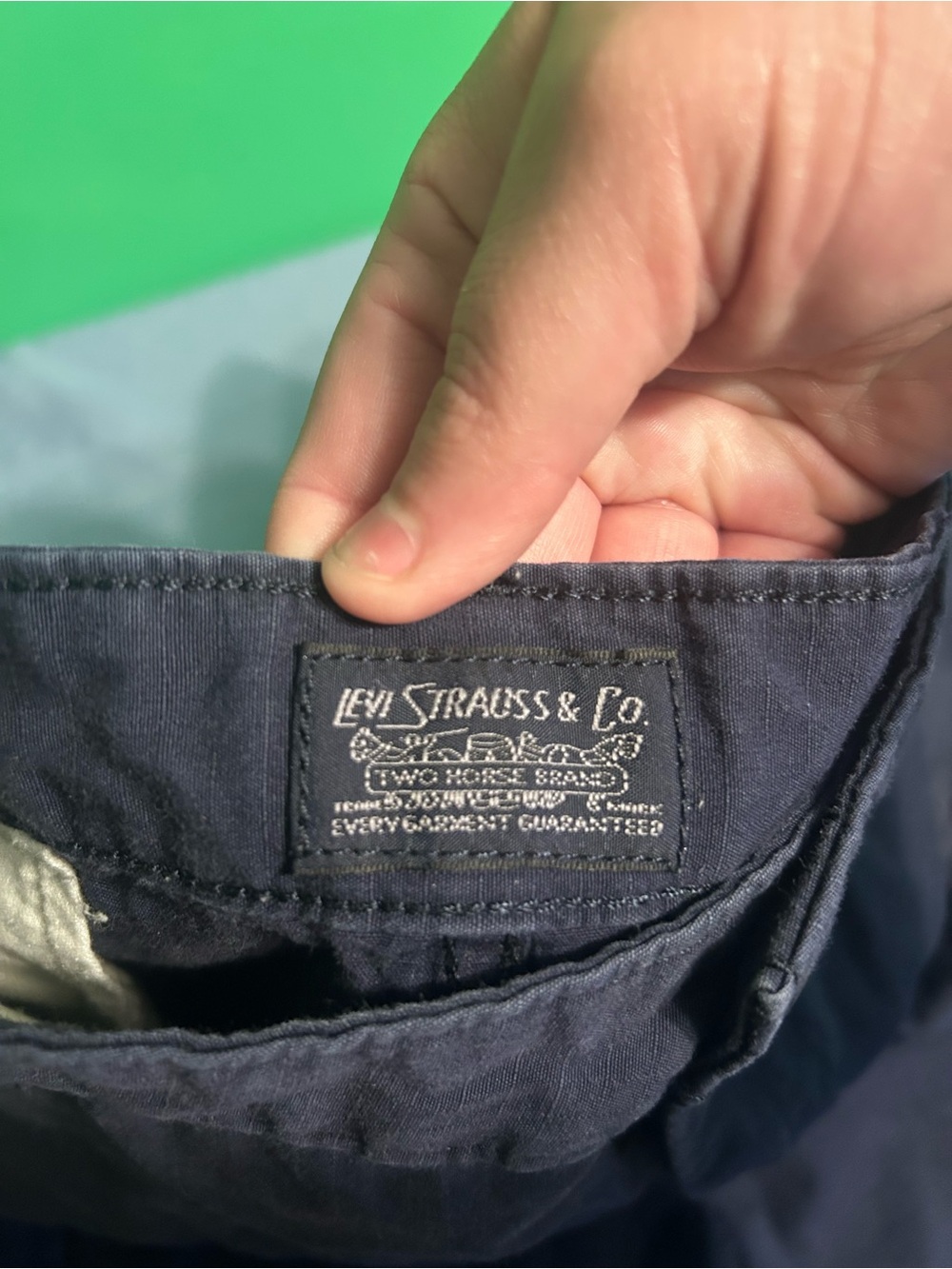 Levi Strauss & Co. Navy Blue shorts - Classic Logo Label